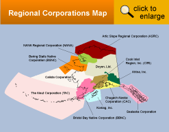 Alaskan Native Regional Corporations Map